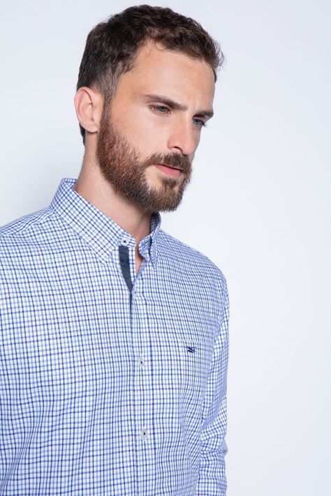 Camisa Checkered Madison Sm Navy-2