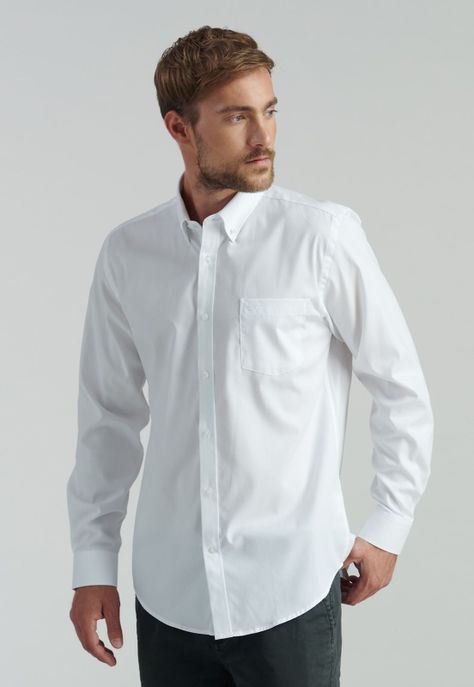 Camisa Smart Casual Oxford Sc White-0