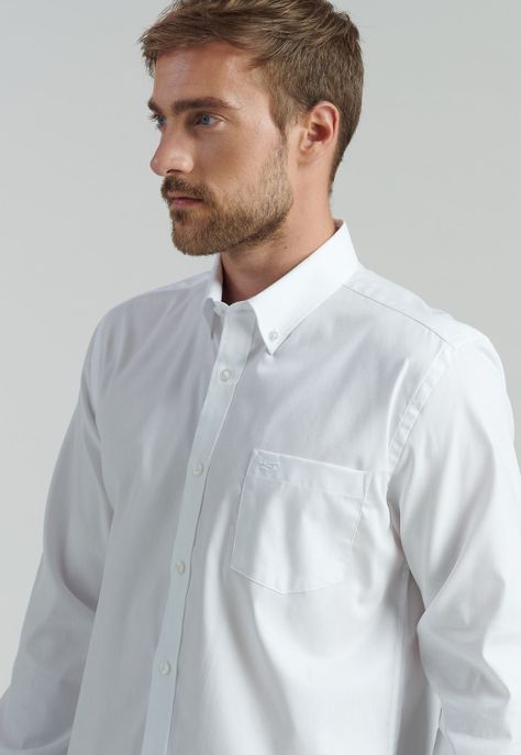 Camisa Smart Casual Oxford Sc White-2