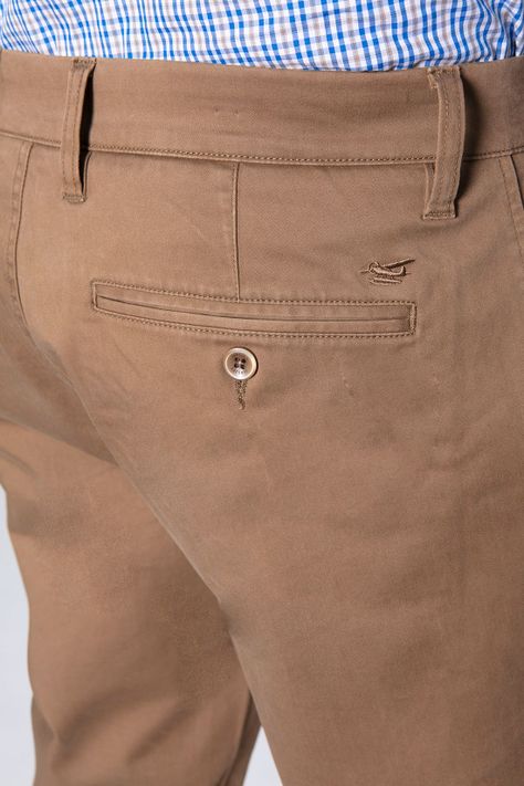 Pantalón Twill Without Pleats L/33 Camel-4