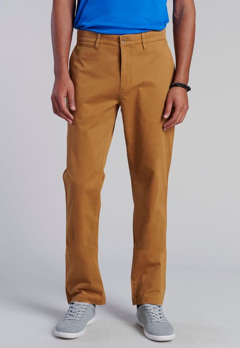 Pantalón Twill Regular L/33 Camel-0
