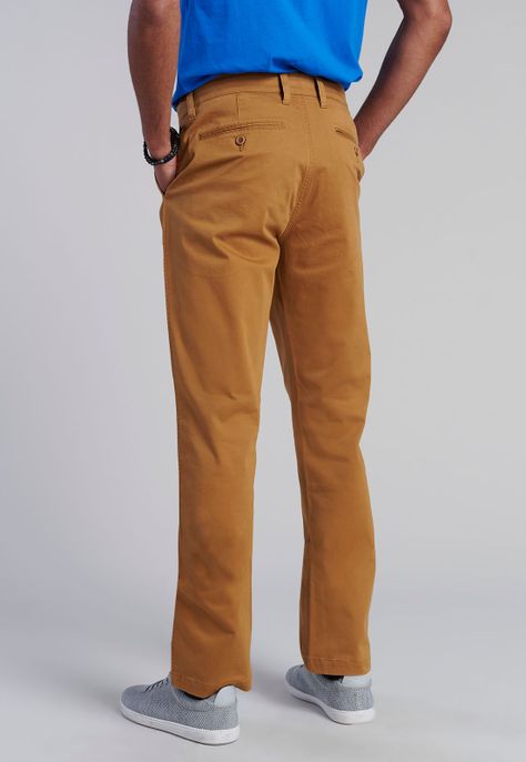 Pantalón Twill Regular L/33 Camel-3