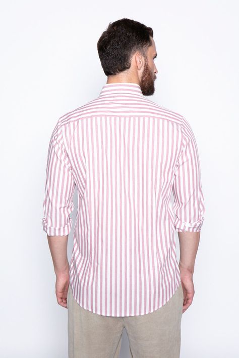 Camisa Listada New York F Burgundy-1