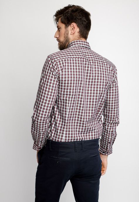 Camisa Smart Casual Bristol Cabernet-1