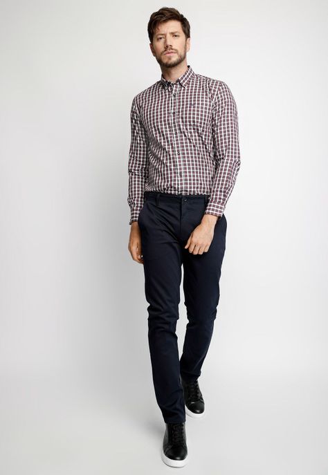 Camisa Smart Casual Bristol Cabernet-3
