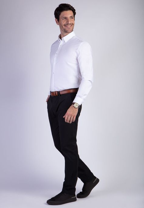 Pantalón Twill Black Slim L/33-2