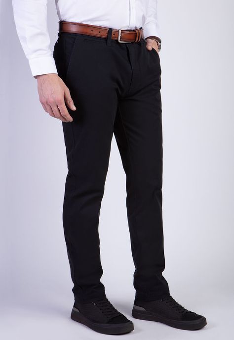 Pantalón Twill Black Slim L/33-0