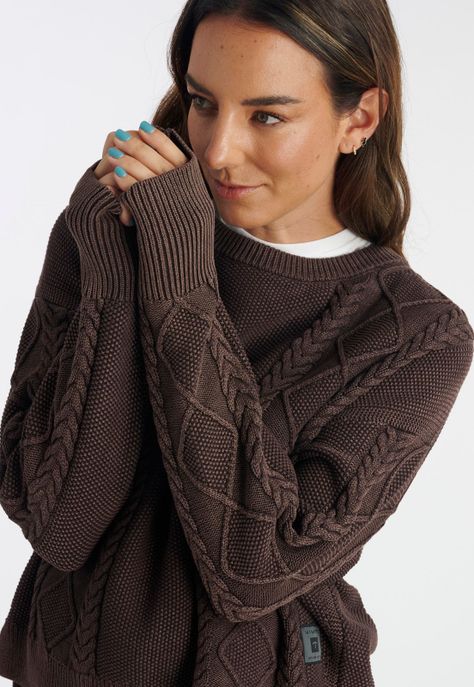 Sweater Michay Casual Chocolate-2