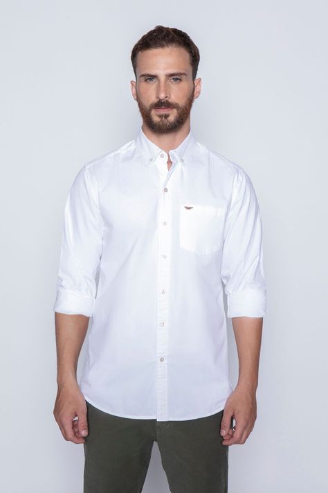 Camisa Garment Dyed Sport Fj White-0