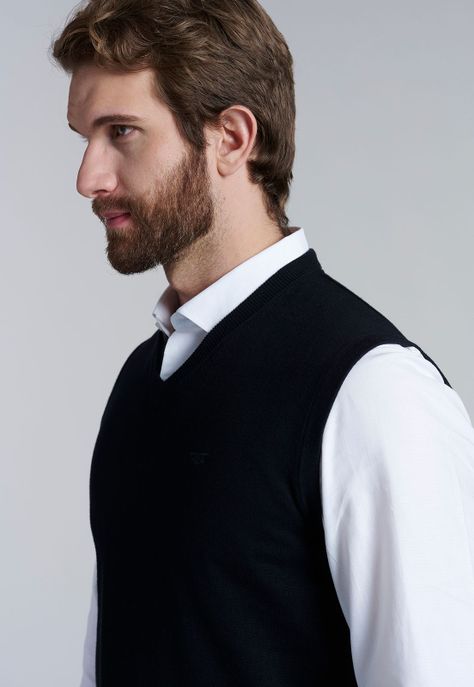 Sweater Smart Casual W/O Sleeve Black-2