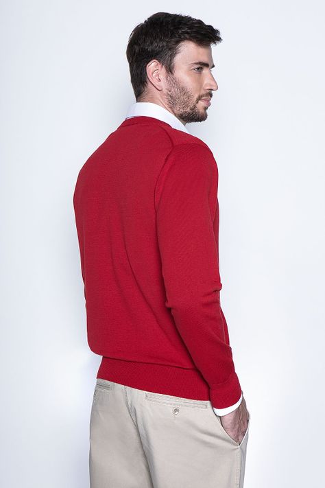 Sweater Red Smart Casual L/S-1