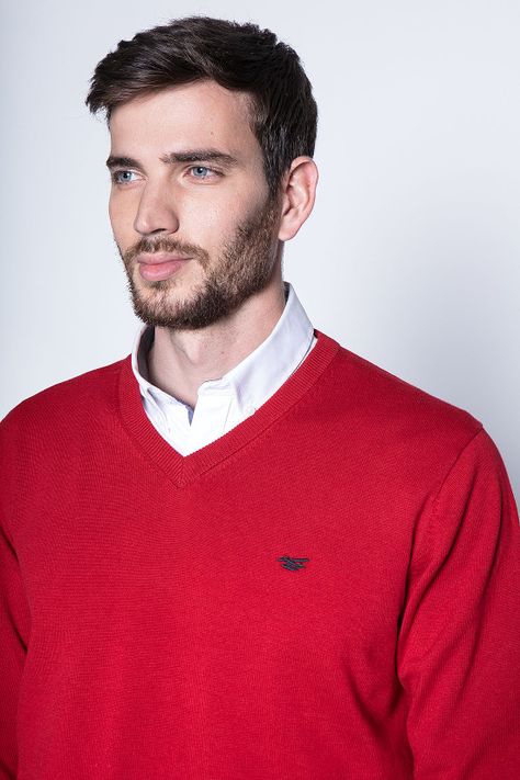 Sweater Red Smart Casual L/S-2