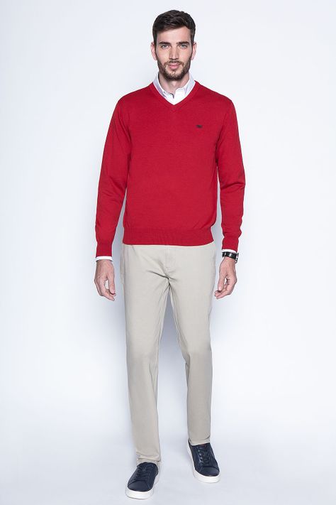 Sweater Red Smart Casual L/S-3