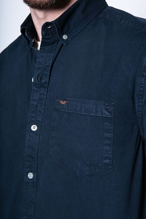 Camisa Garment Dyed Sport Fj Navy-4