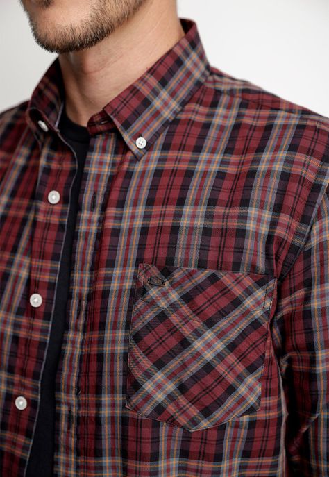 Camisa Checkered Utah Fj Cabernet-2