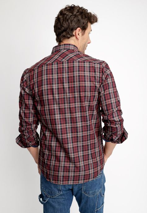 Camisa Checkered Utah Fj Cabernet-1