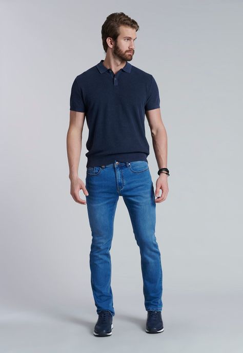 Polera Tejida Austin Navy-1