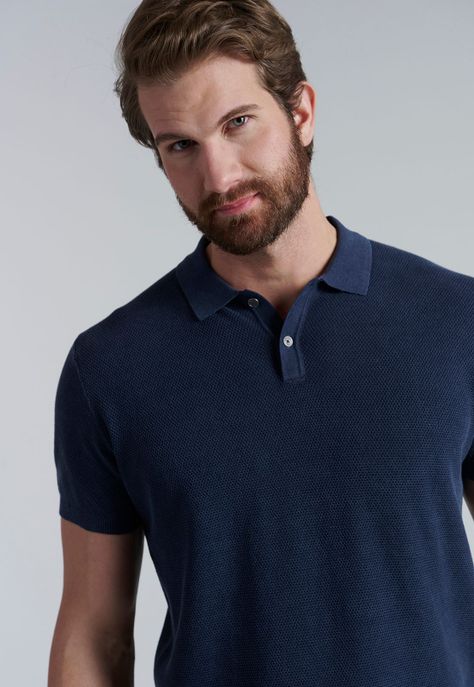 Polera Tejida Austin Navy-2