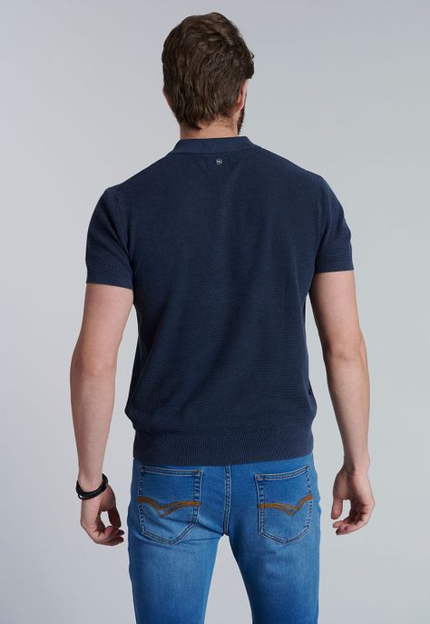 Polera Tejida Austin Navy-3