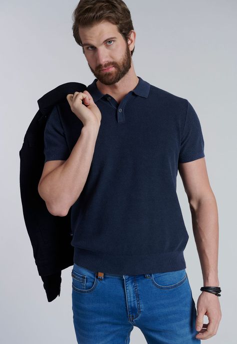 Polera Tejida Austin Navy-4