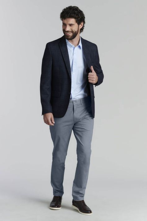 Pantalón Twill Slim /33 Business Metal-4