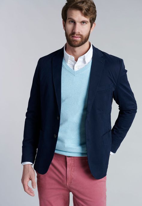 Sweater V Neck Melange F Lt Turquoise-4