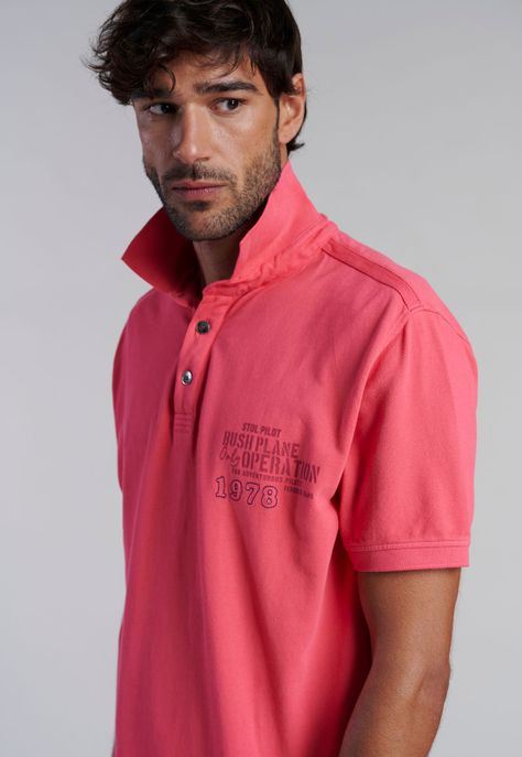 Polera Polo Boston Coral-4