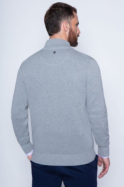 Sweater London Smart Casual L/S Lt Grey-1