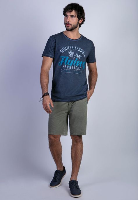 Polera Dirty Wash Seatle Navy-2