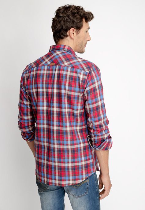 Camisa Checkered Memphis Fj Red-1