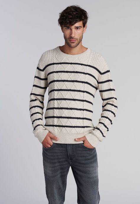 Sweater Portland F Ecru-0