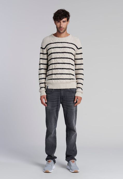 Sweater Portland F Ecru-1