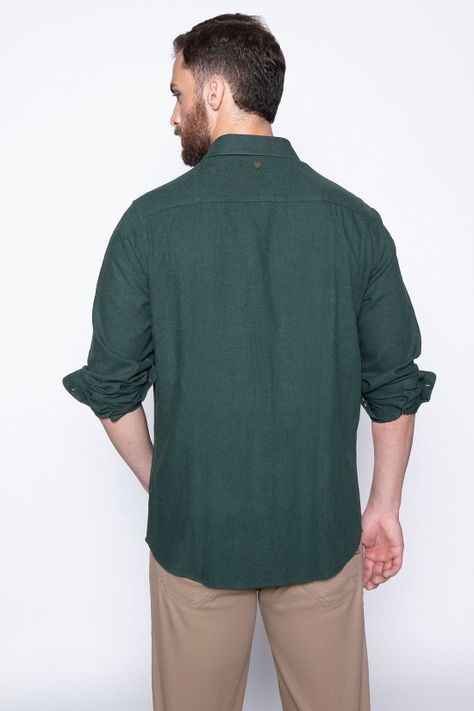 Camisa Sport F Green Melang-1