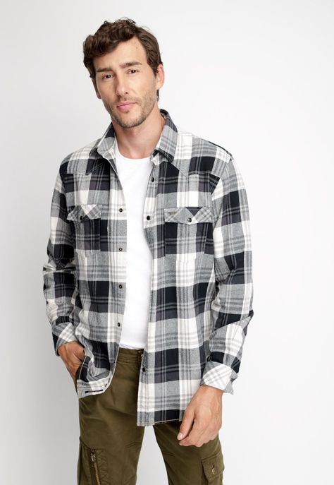 Camisa Checkered Virginia Fj Black-0