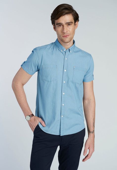 Camisa Harlem Ice Blue-0