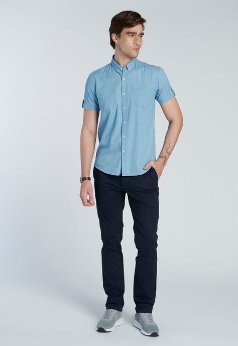 Camisa Harlem Ice Blue-1