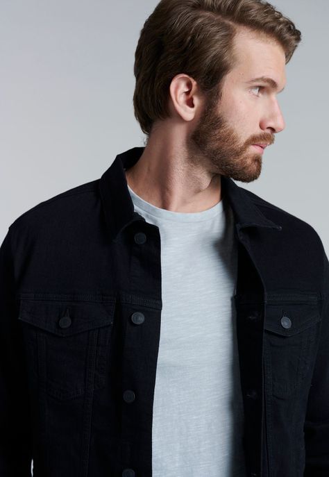 Chaqueta Basica Denim Fj Black-2