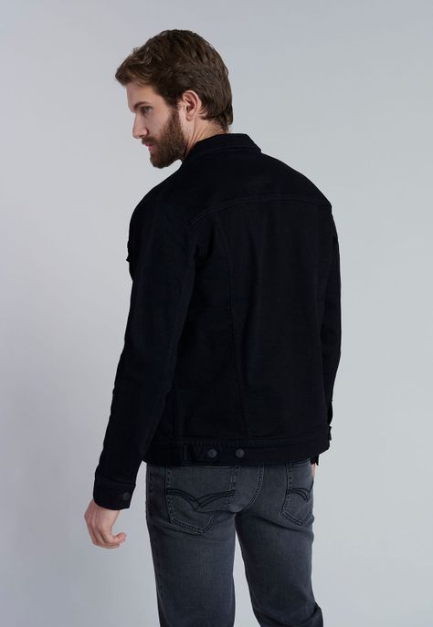 Chaqueta Basica Denim Fj Black-3