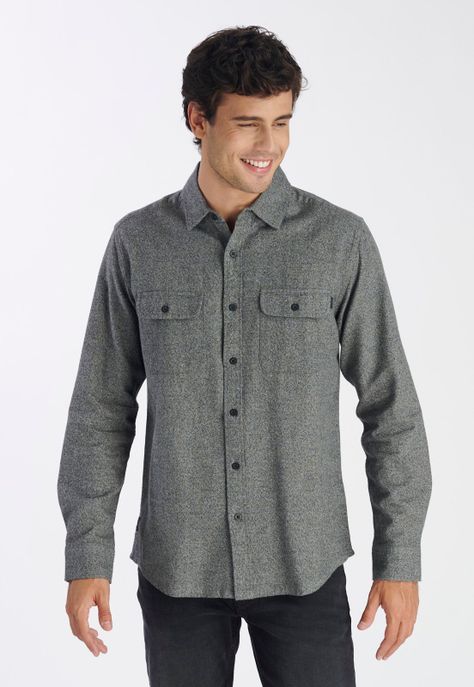 Camisa Cahuen Casual Charcoal-0