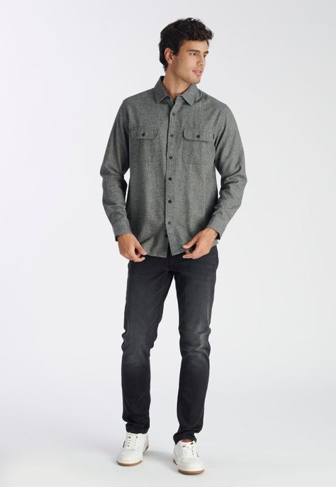 Camisa Cahuen Casual Charcoal-1