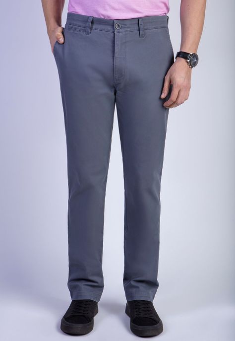 Pantalón Twill Regular L/31 Metal-0