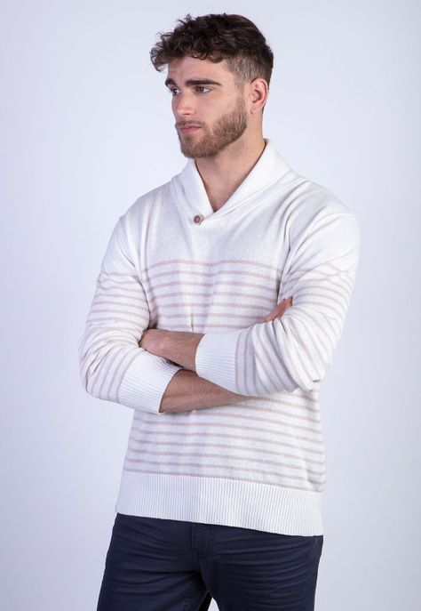 Sweater Boston F Ecru-0