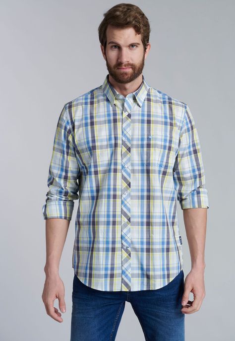 Camisa Check Orlando F Yellow-0