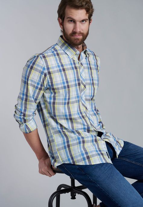 Camisa Check Orlando F Yellow-4