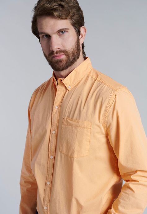 Camisa Garment Dyed Sport Fj Orange-2