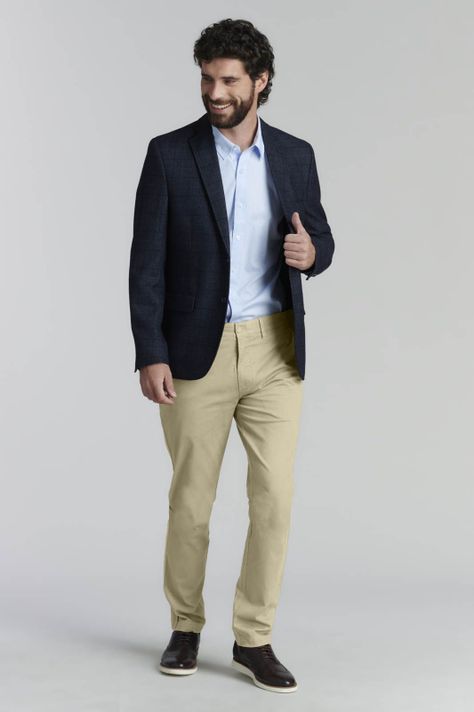 Pantalón Twill Slim /33 Business Khaki-4