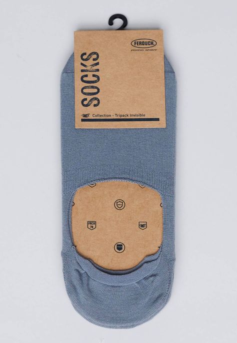 Tripack Calcetín Invisible Fr Grey Melange-1