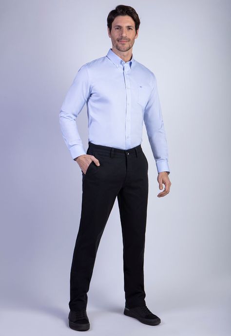 Pantalón Twill Black Without Pleats L/33-2