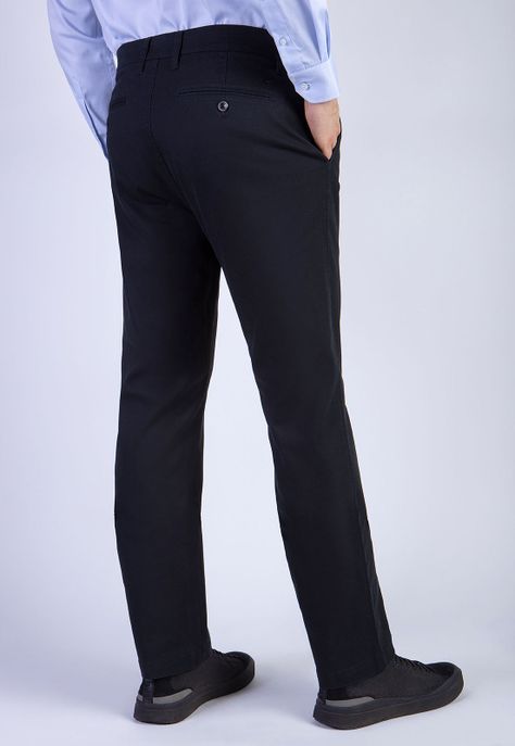 Pantalón Twill Black Without Pleats L/33-1