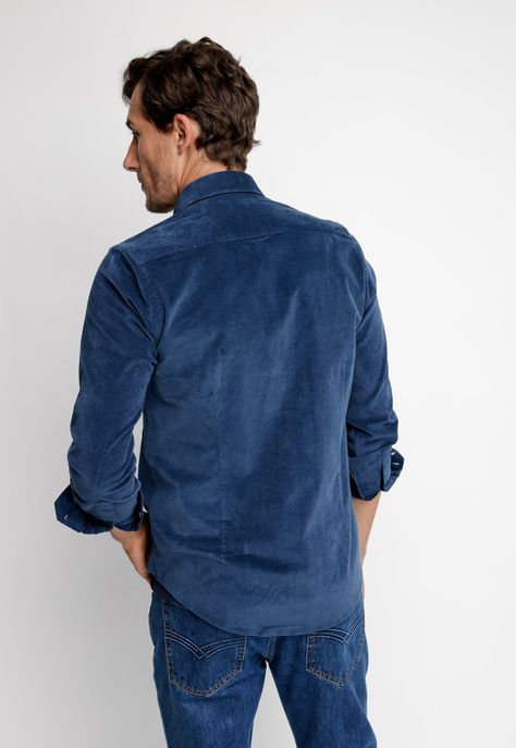 Camisa Corduroy F Blue-1
